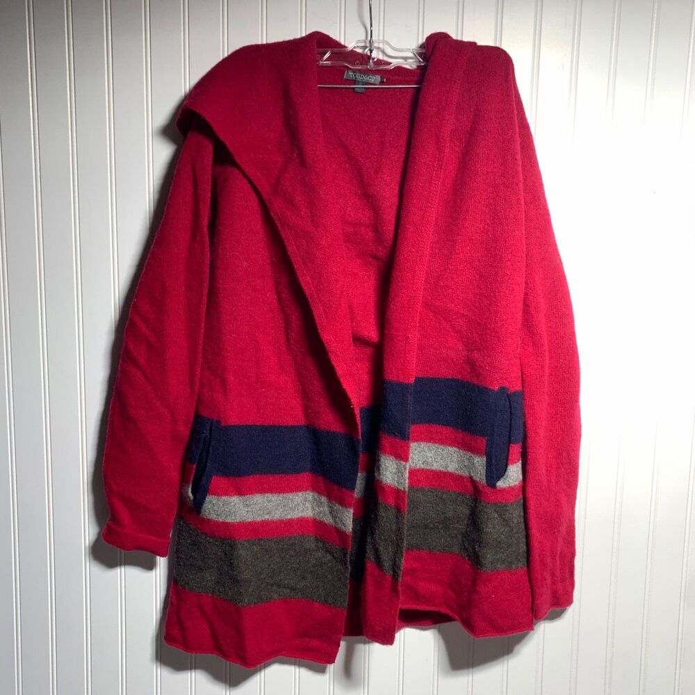 Toad & Co Womens Small Chic Boho Merino Wool Cardigan Heartfelt Hoodie Nomad
